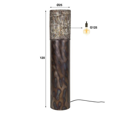 Vloerlamp Santiago | Metaal Grijs