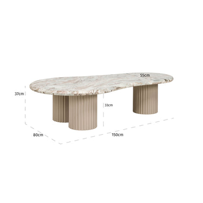 Salontafel Coronel beige mdf