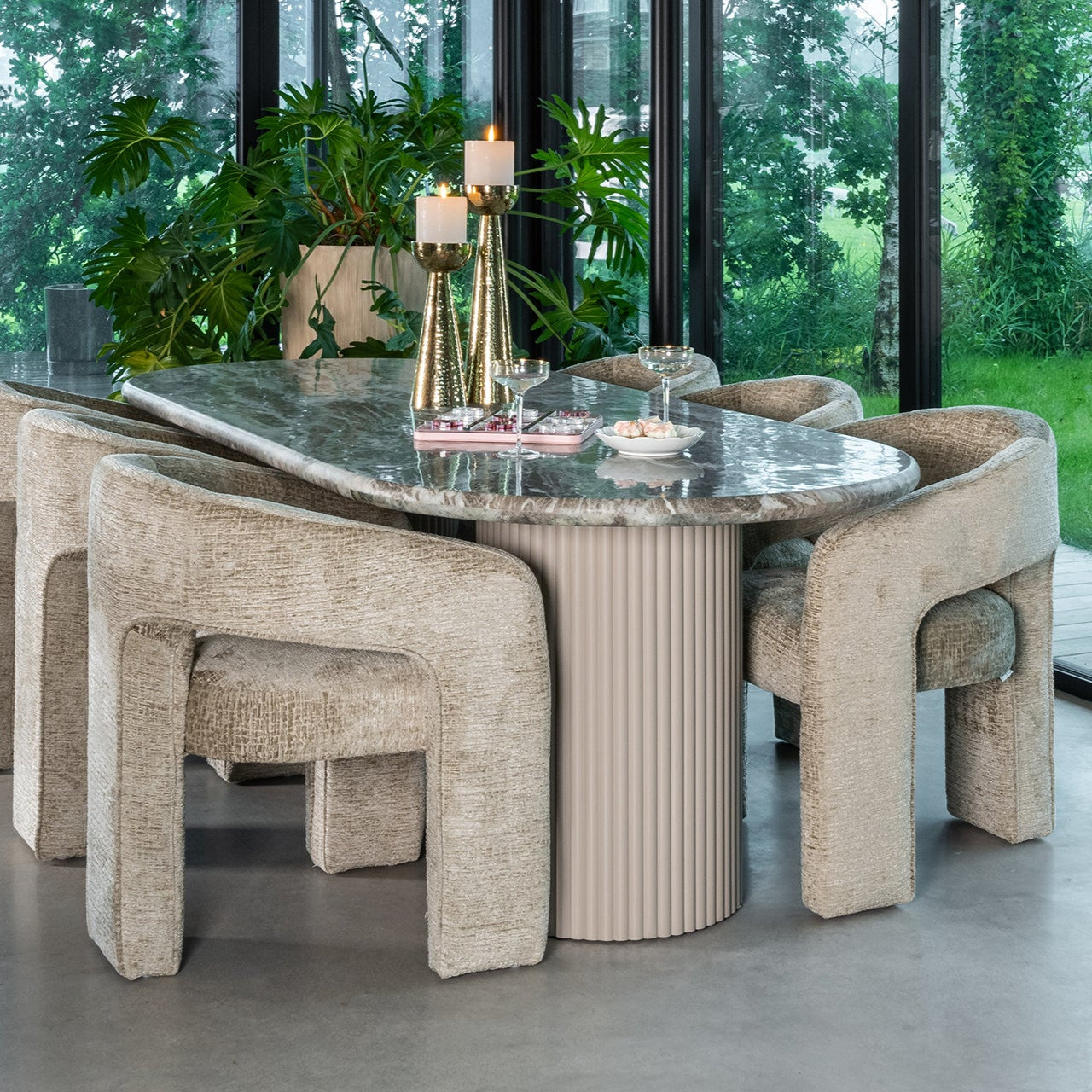 Eetkamerstoel Belle | Zand Stof