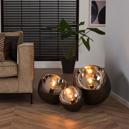 Tafellamp Mirror | Ø 36 | Zwart Metaal