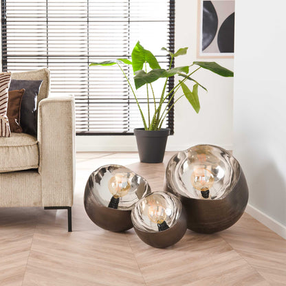 Tafellamp Mirror | Ø 36 | Zwart Metaal