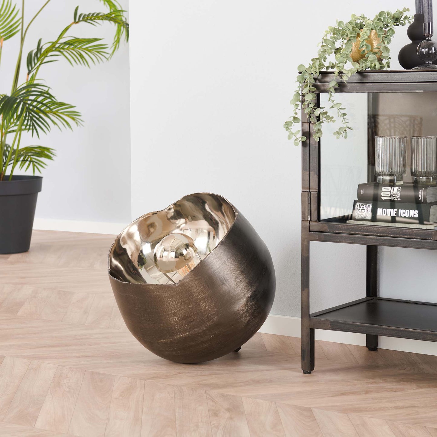 Tafellamp Mirror | Ø 50 | Zwart Metaal