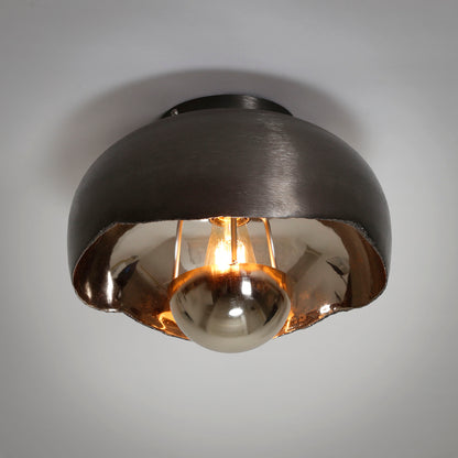 Plafondlamp Mirror | Zwart Nikkel Metaal