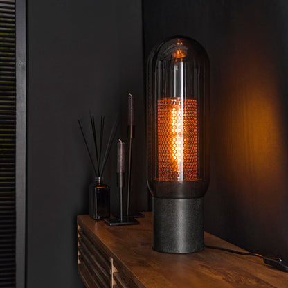 Tafellamp Honeycomb | Smoke Koper