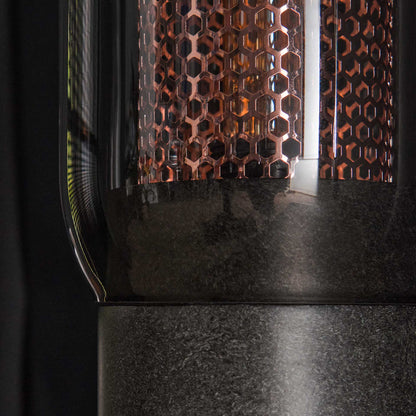 Tafellamp Honeycomb | Smoke Koper