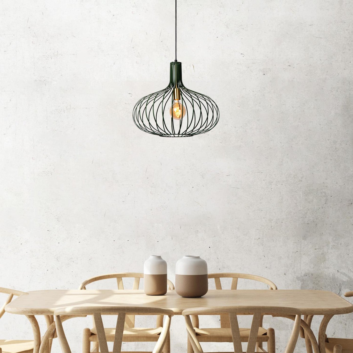 Hanglamp Manuela | Groen Metaal