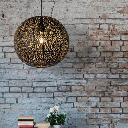 Hanglamp Tahar | Zwart Metaal