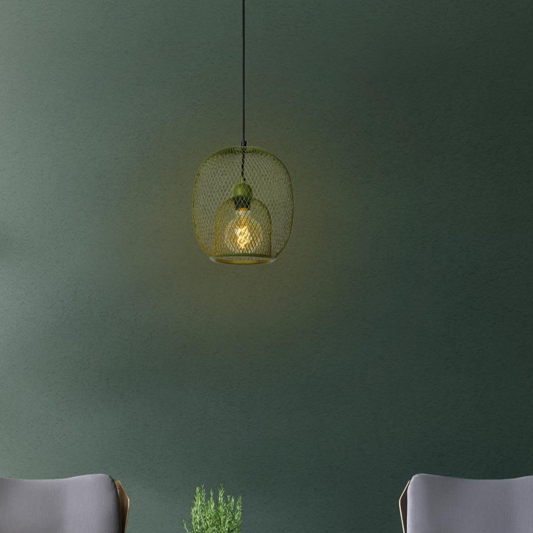 Hanglamp Jerrel | Groen Metaal