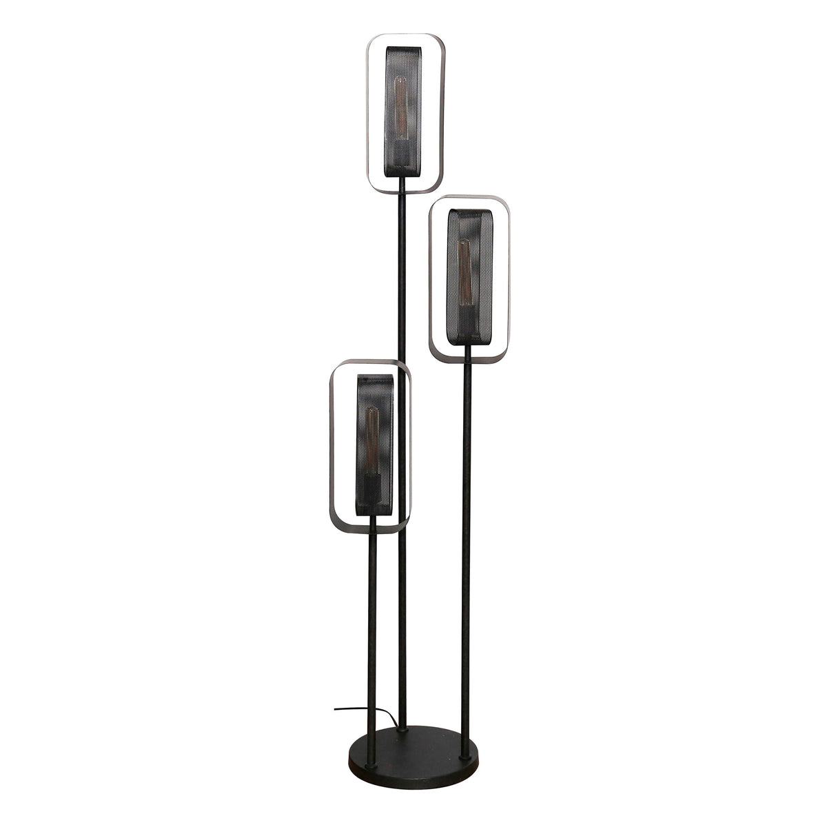 Vloerlamp Mesh Rotate | Zwart