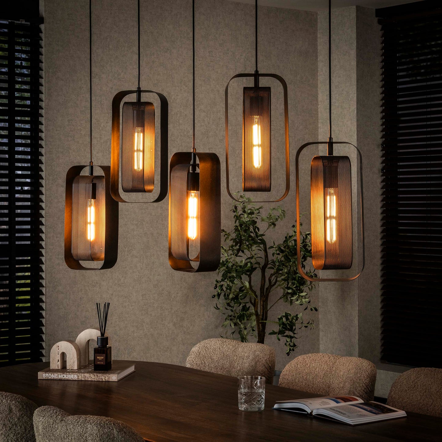 Hanglamp Mesh Rotate | Artic Black Finish