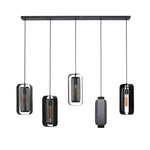 Hanglamp Mesh Rotate artic black finish, vooraanzicht op witte achtergrond