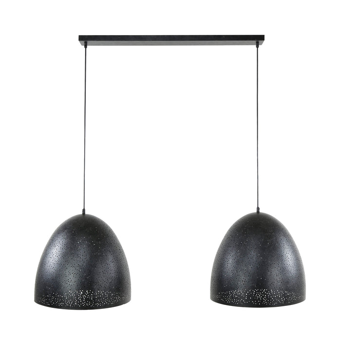 Hanglamp 2L Kosmos | Zwart Metaal
