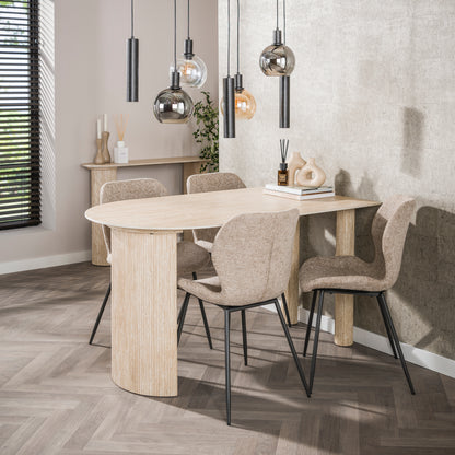 Hanglamp Orion metaal zwart in een interieur
