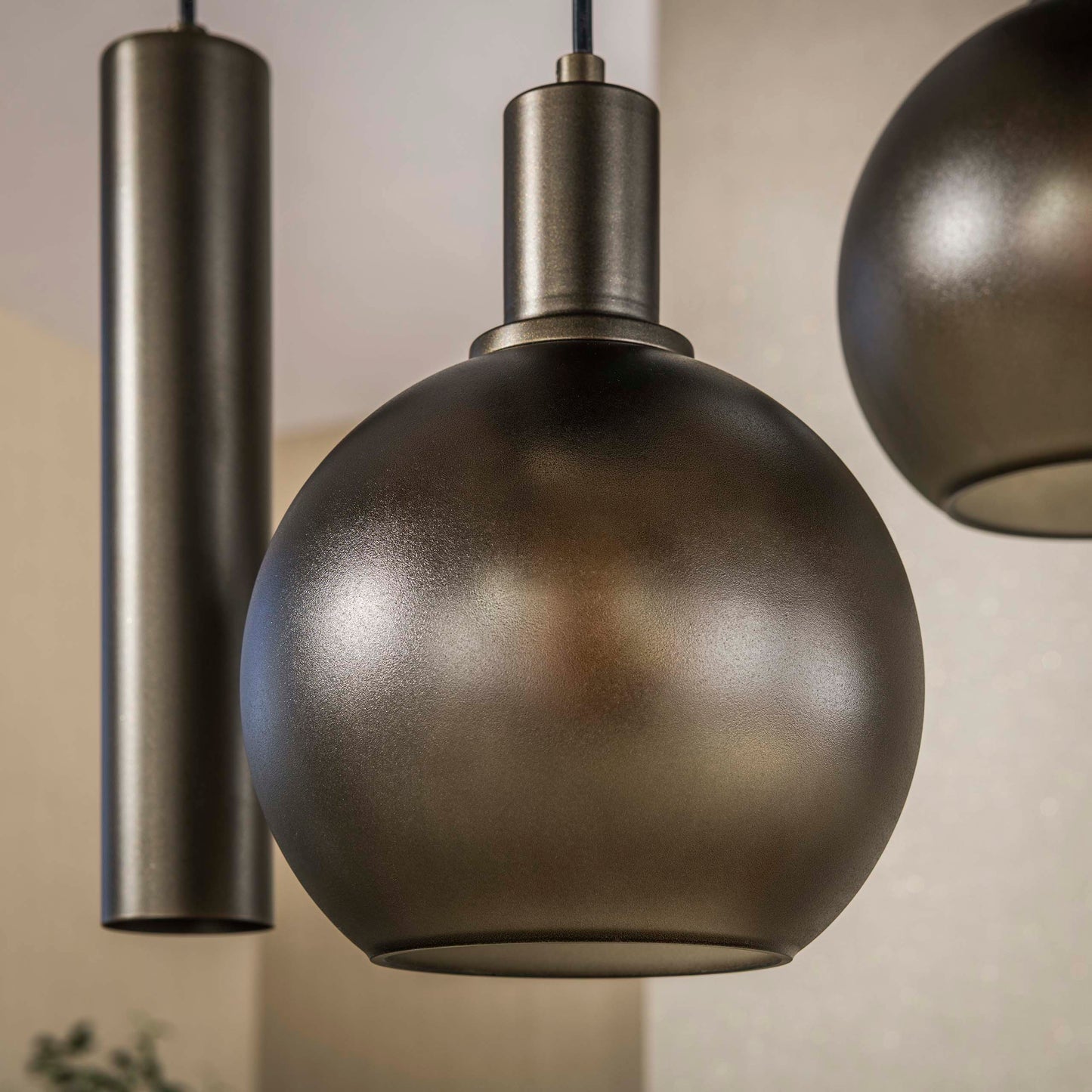 Hanglamp Sfera Tricolore | 7 lichts | Sienna Bruin Frosted