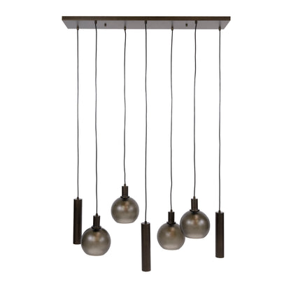 Hanglamp Sfera Tricolore | 7 lichts | Sienna Bruin Frosted