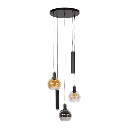 Hanglamp Sfera Tricolore | 5 Lichts | Zwart