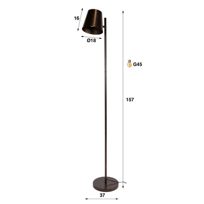 Vloerlamp Flex | Urban Bruin
