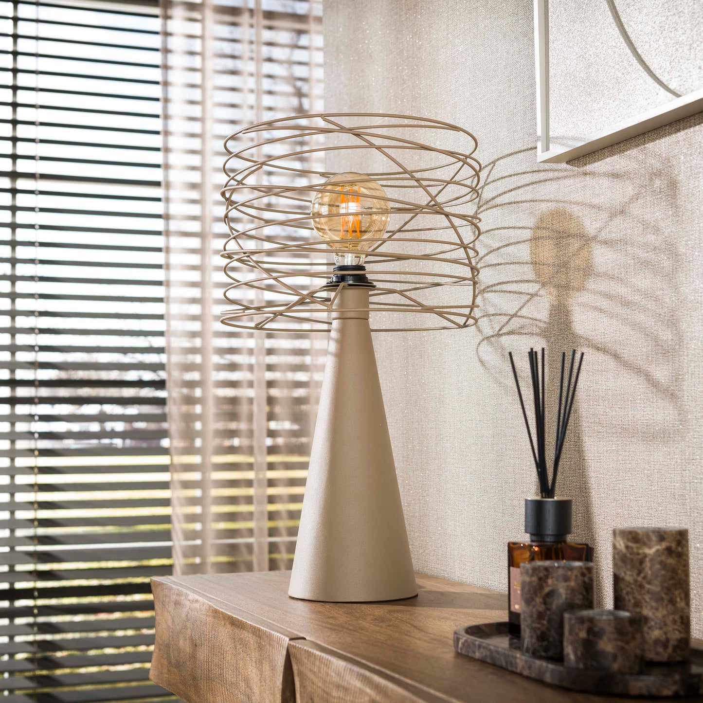 Tafellamp Curl | Beige