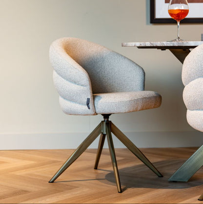 Eetkamerstoel Zendaya | Beige Stof