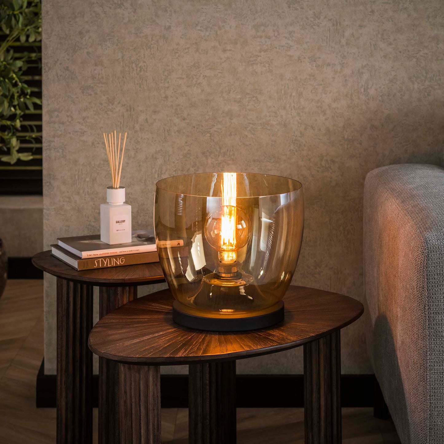 Vloerlamp Blair | Glas Oranje