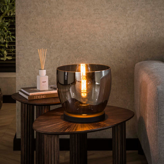 Vloerlamp Blair | Glas Grijs