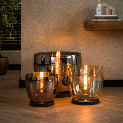 Vloerlamp Blair | Glas Grijs