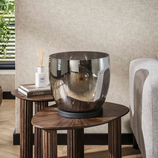 Vloerlamp Blair | Glas Grijs