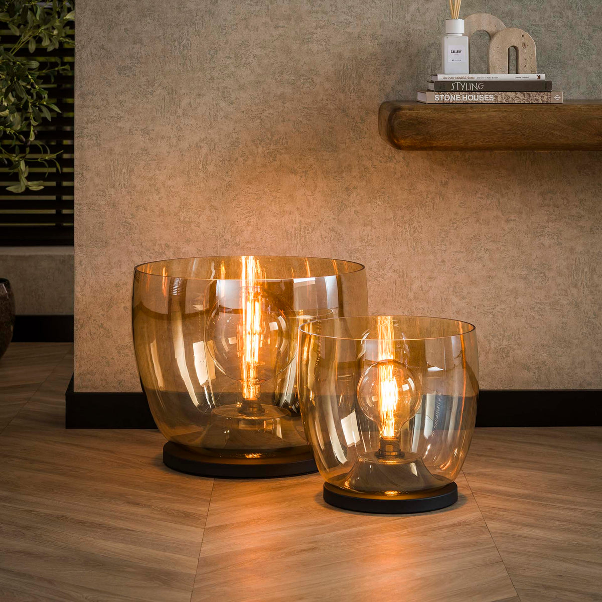 Vloerlamp Blair | Glas Oranje