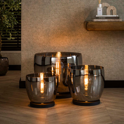 Vloerlamp Blair | Glas Grijs