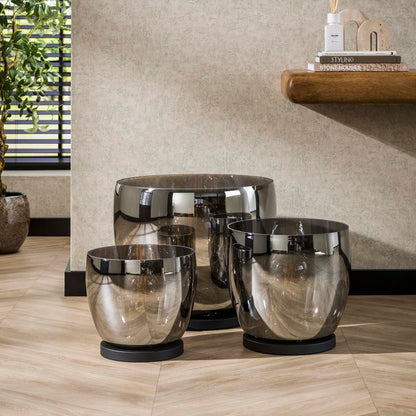 Vloerlamp Blair | Glas Grijs