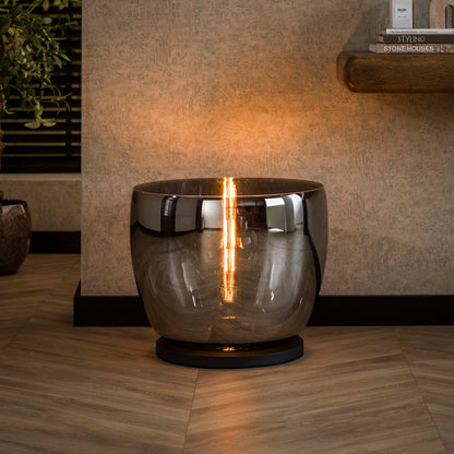 Vloerlamp Blair | Glas Grijs