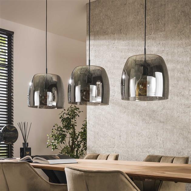 Hanglamp Cleveland | Glas Grijs