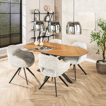 Hanglamp Cleveland | Glas Grijs