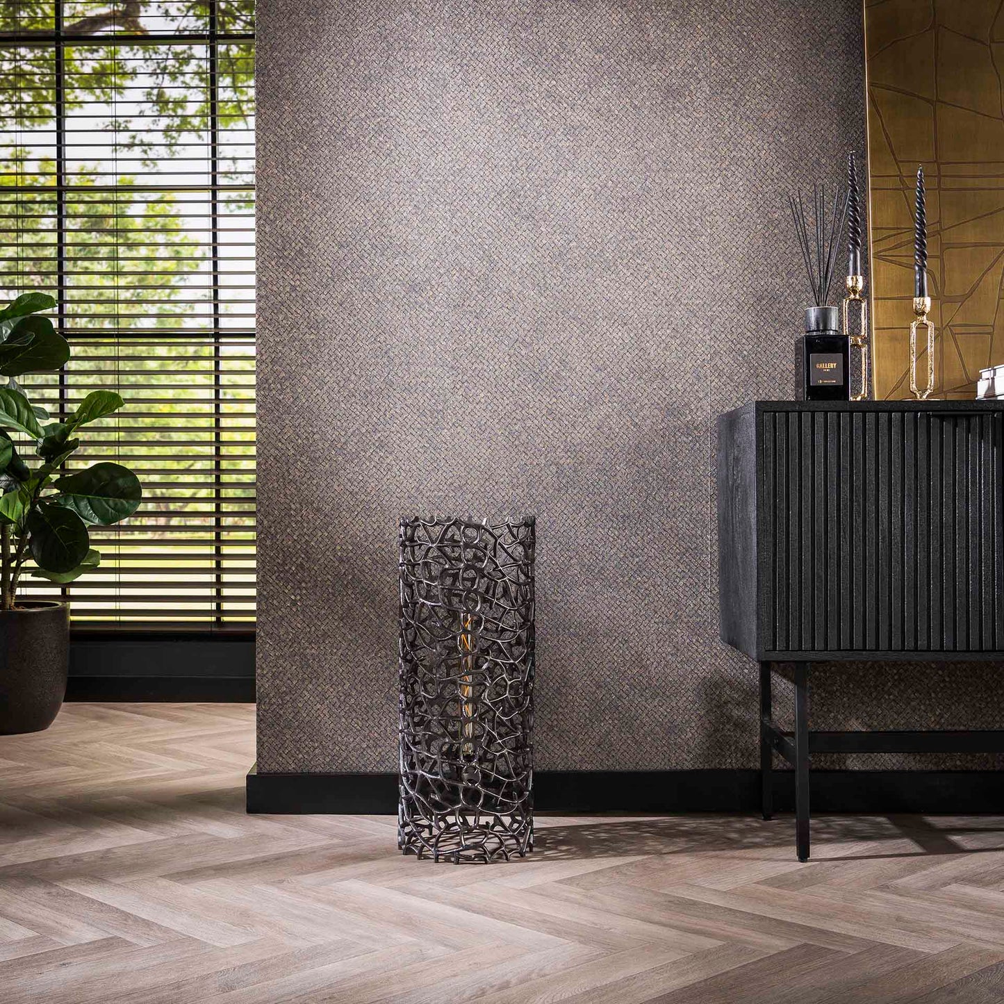 Vloerlamp Spyder | M | Zwart Metaal