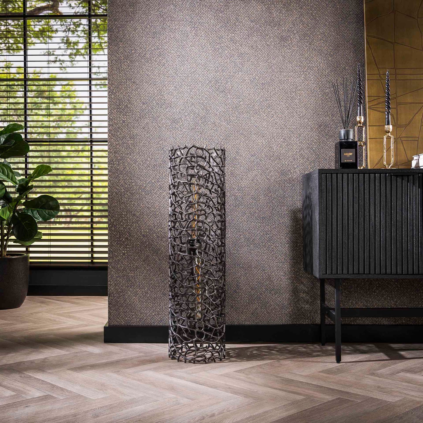 Vloerlamp Spyder | L | Zwart Metaal