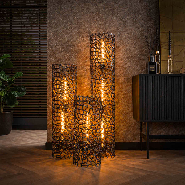 Vloerlamp Spyder | XL | Zwart Metaal