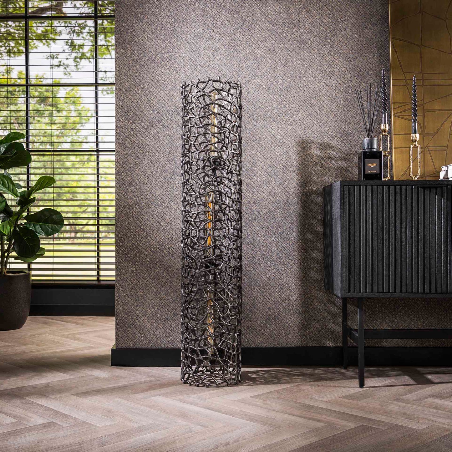 Vloerlamp Spyder | XL | Zwart Metaal