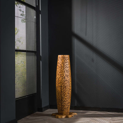 Vloerlamp Bars | S | Naturel Teakhout