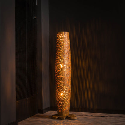 Vloerlamp Bars | Naturel Teakhout