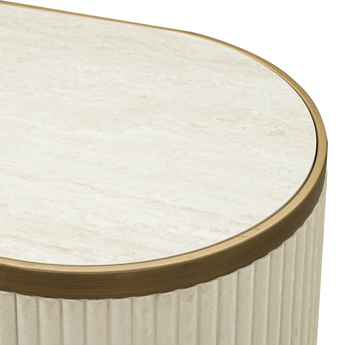 Dressoir Tivoli wit eiken fineer, detail van het materiaal