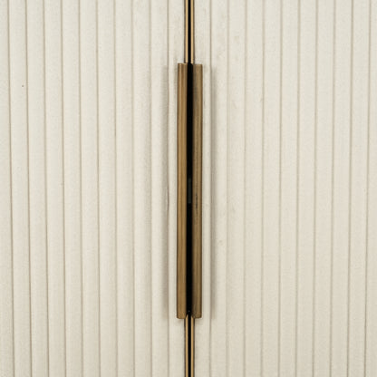 Dressoir Tivoli wit eiken fineer, detail van het materiaal
