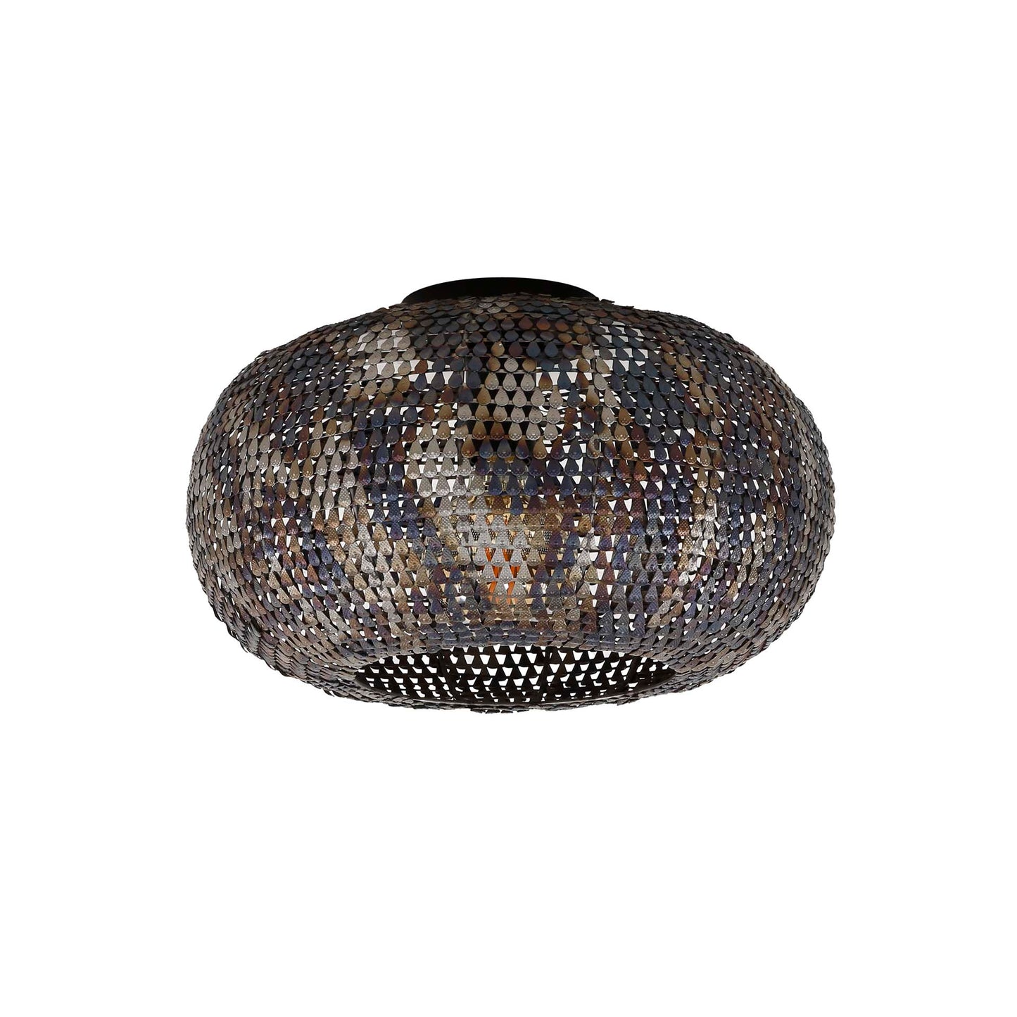 Plafondlamp Armor | Zwart Metaal