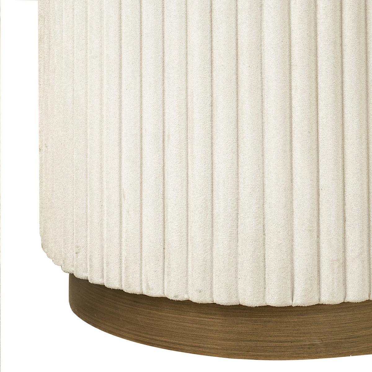 Bijzettafel Tivoli wit metaal, detail van het materiaal