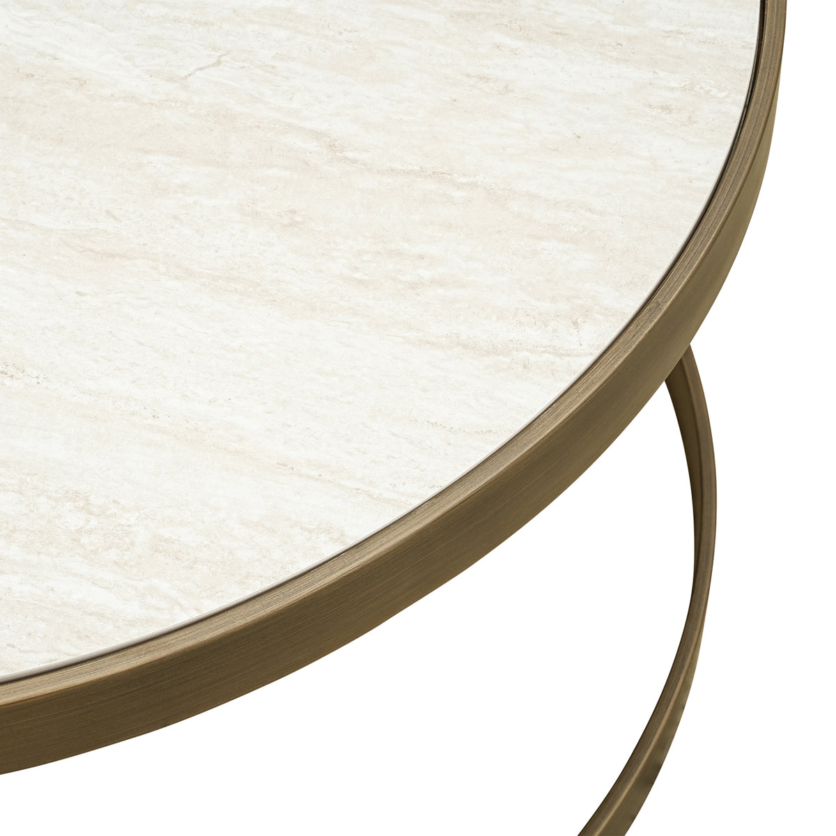 Salontafel Tivoli wit ijzer, detail van het materiaal