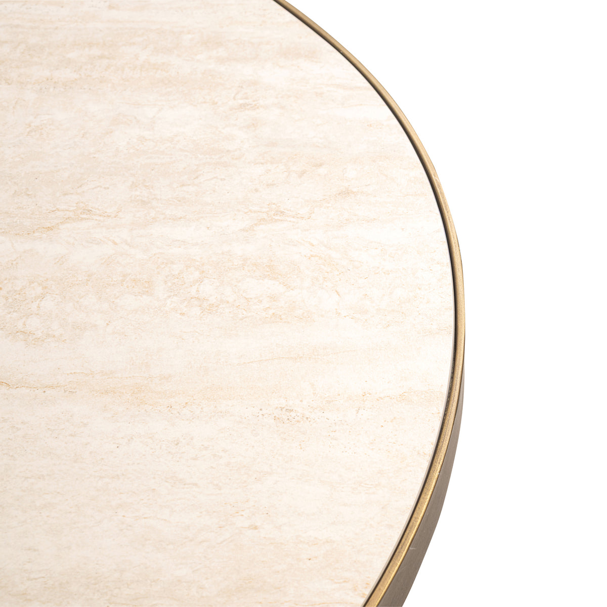 Eettafel Tivoli wit keramiek, detail van het materiaal