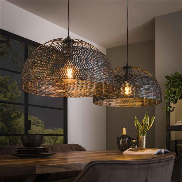 Hanglamp Armor | Ø60 | Zwart Bruin Metaal
