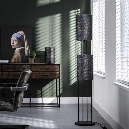 Vloerlamp Armor Tube | Zwart Bruin