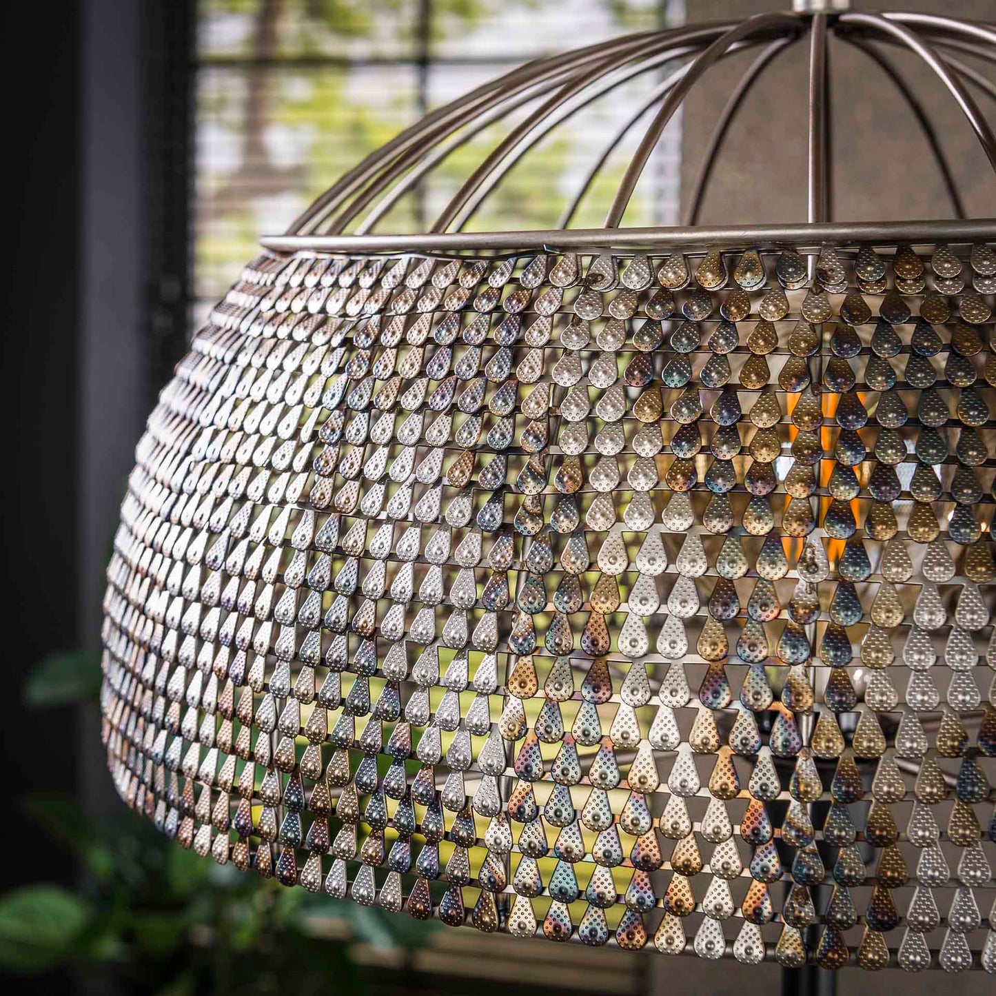 Vloerlamp Armor Open | Zwart Metaal