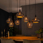 Hanglamp 7L Zip | Zwart Metaal