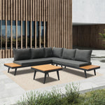 Loungeset Costa | Zwart